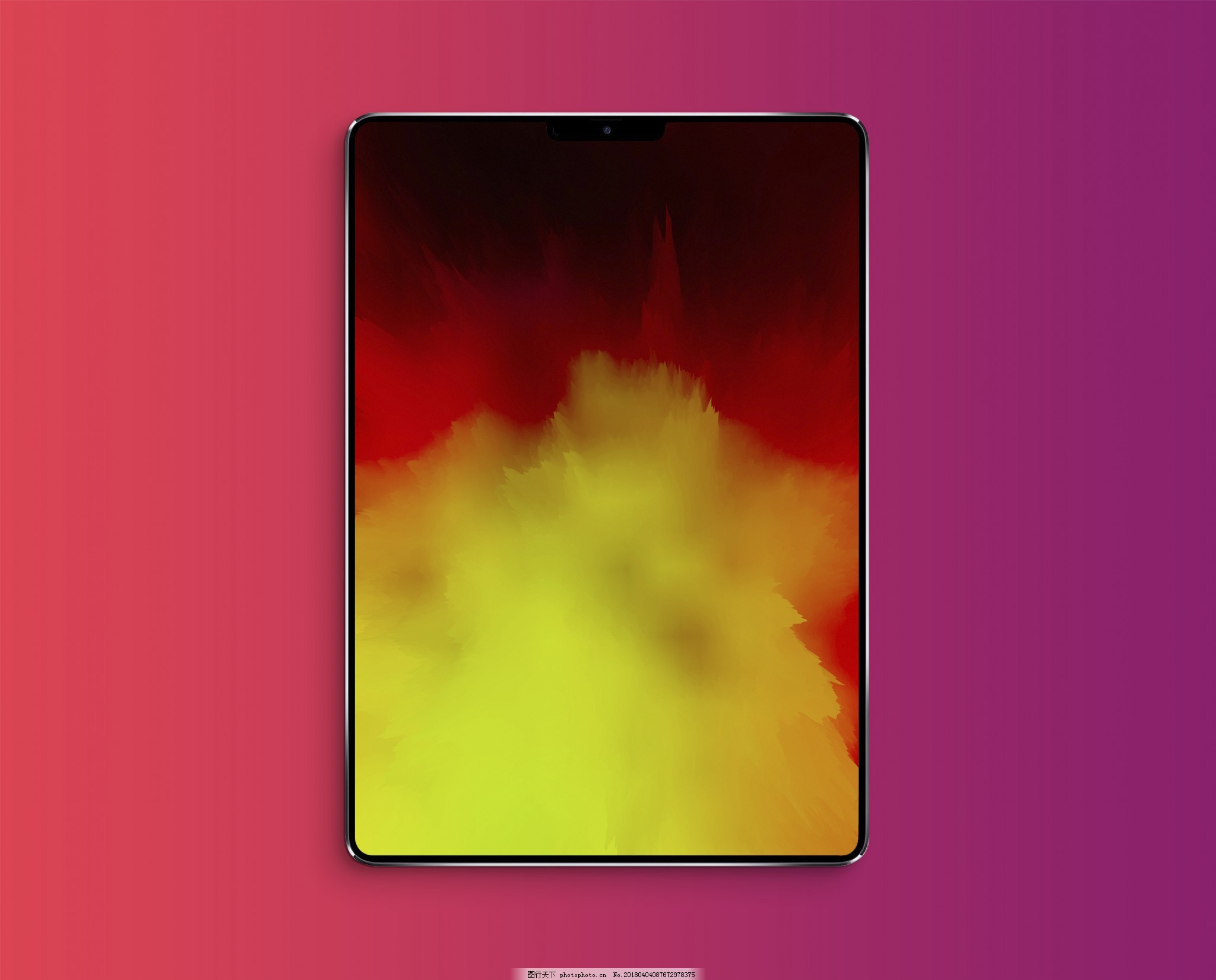 新版全面屏ipad平板电脑模型素材样机