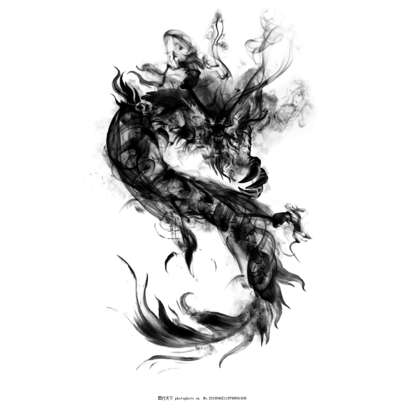 水墨画「龍2」