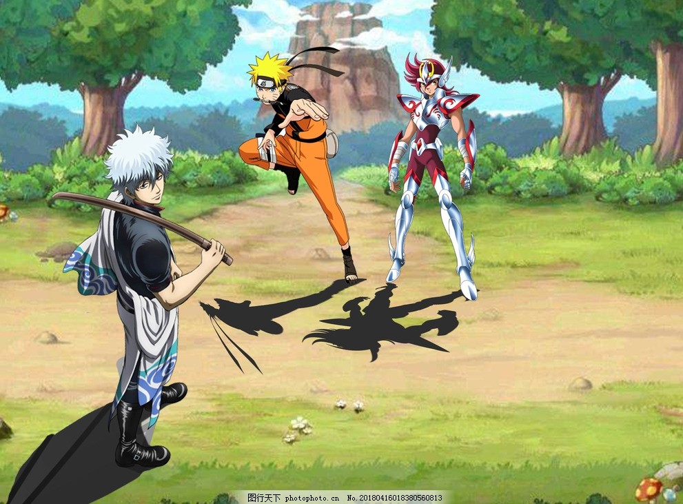 火影银魂圣斗士图片 动漫人物 动漫卡通 图行天下素材网