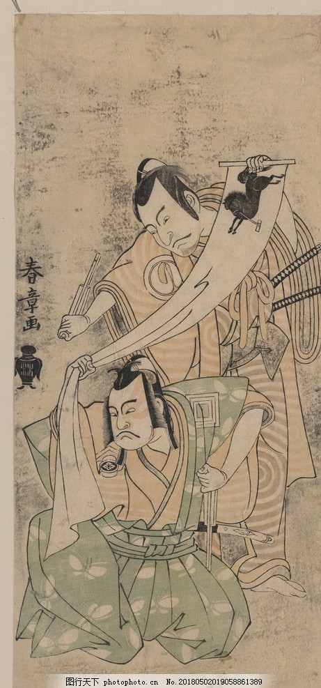 胜川春章浮世绘作品图片 绘画书法 文化艺术 图行天下素材网