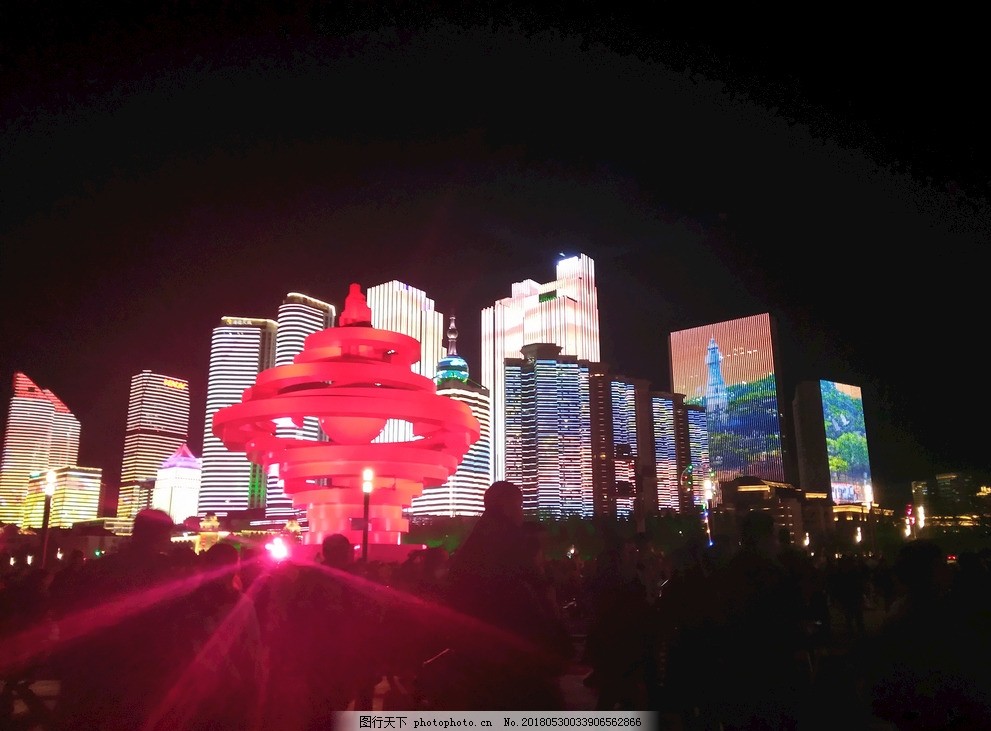 五四广场,青岛,山东,夜景,灯光,摄影,旅游摄影,国内旅游,72DPI,JPG