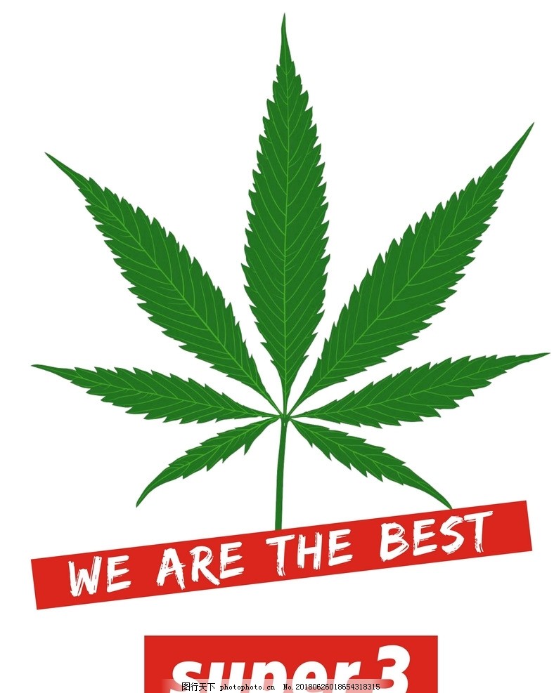 潮牌麻叶图片 其他 动漫卡通 图行天下素材网